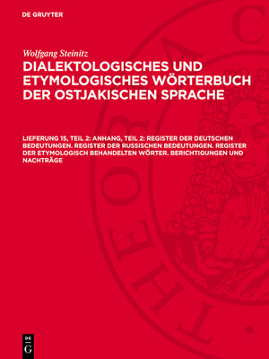 cover image of Anhang, Teil 2